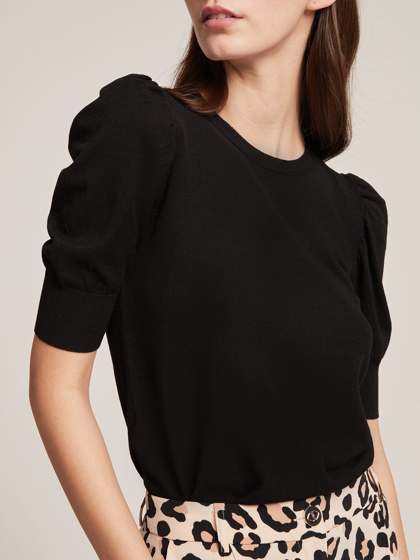 Maglia maniche corte misto viscosa image number 0