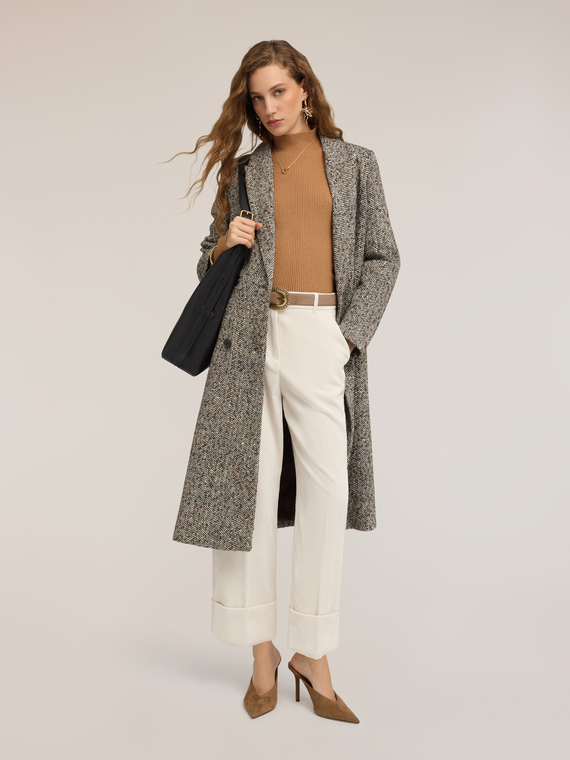 Cropped corduroy trousers