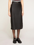 Faux leather midi skirt image number 0