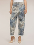 Boyfit trousers in printed cotton drill image number 2
