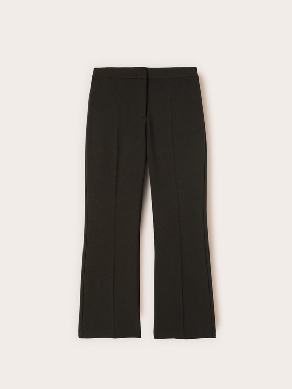 Cropped-Hose aus Cady-Cr&ecirc;pe