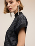 Bluse aus Jersey mit geometrischer Strassapplikation image number 3
