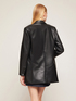 Oversized faux leather blazer image number 1