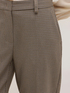 Regular trousers with check pattern turn-up image number 3