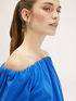 Blouse with off-shoulder elastic neckline image number 2