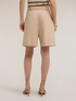 Poplin Bermuda shorts with sash belt image number 1