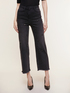 Wide-leg jeans with stone embroidery image number 2
