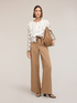 Wide-leg trousers in lyocell blend image number 2