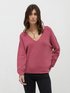 V-neck seamless sweater image number 2