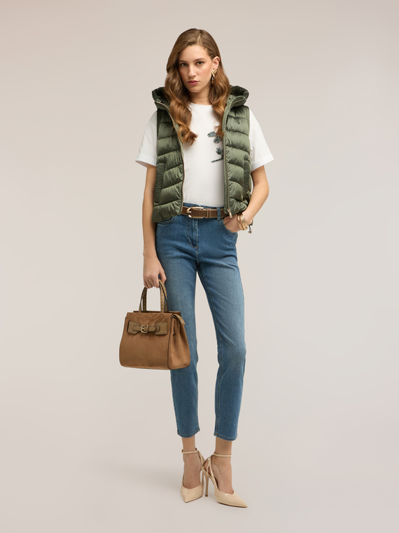 Gesteppte Weste aus Nylon