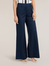 Wide-leg trousers in cotton twill image number 2