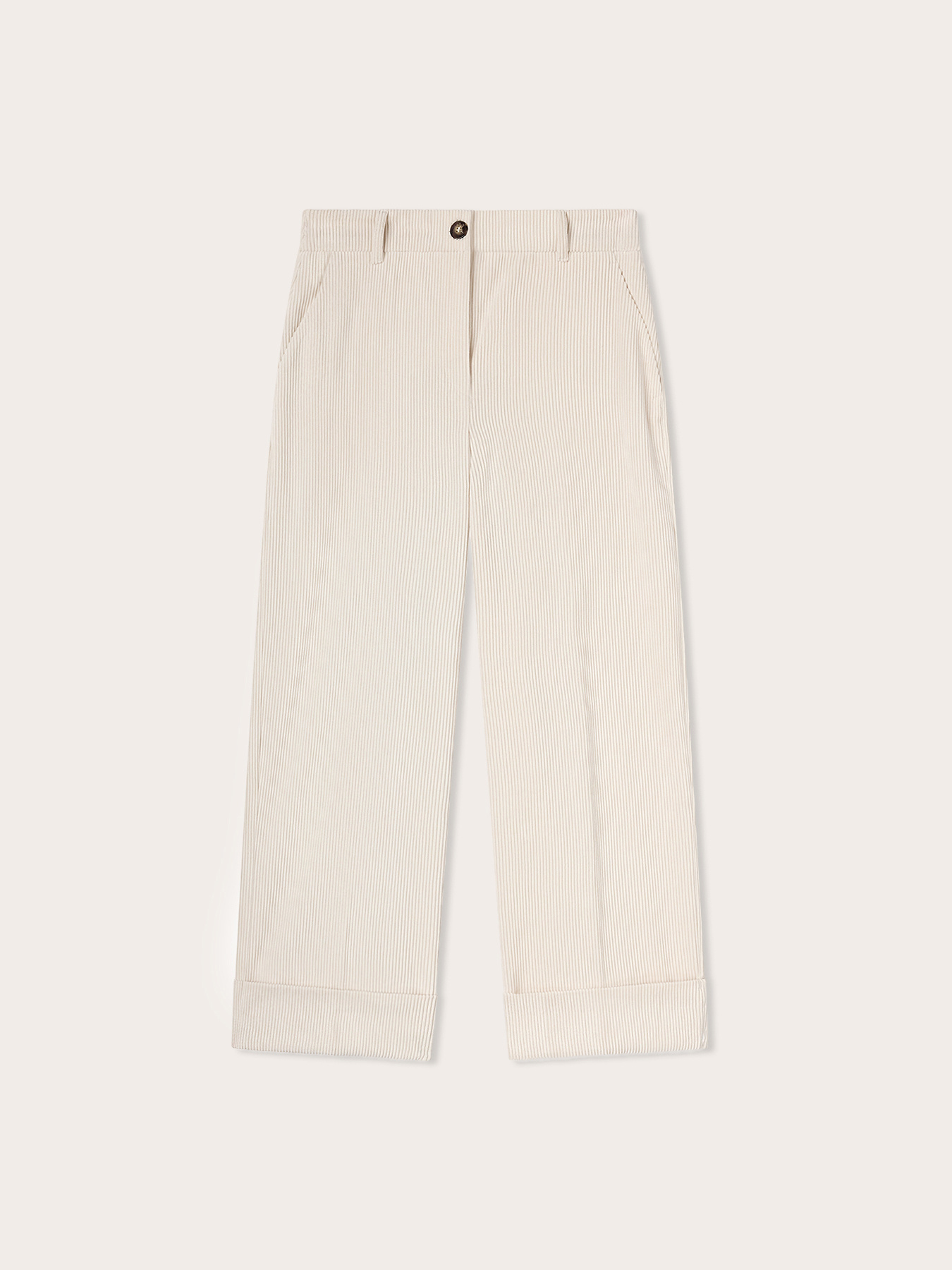 Cropped corduroy trousers image number 4