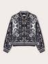 Cashmere patterned bomber jacket image number 4