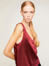 Top satin scollo a v image number 2