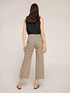 Cropped striped trousers image number 1