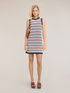 A-line crochet knit dress image number 2