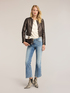Kick flare jeans in stone washed denim image number 0