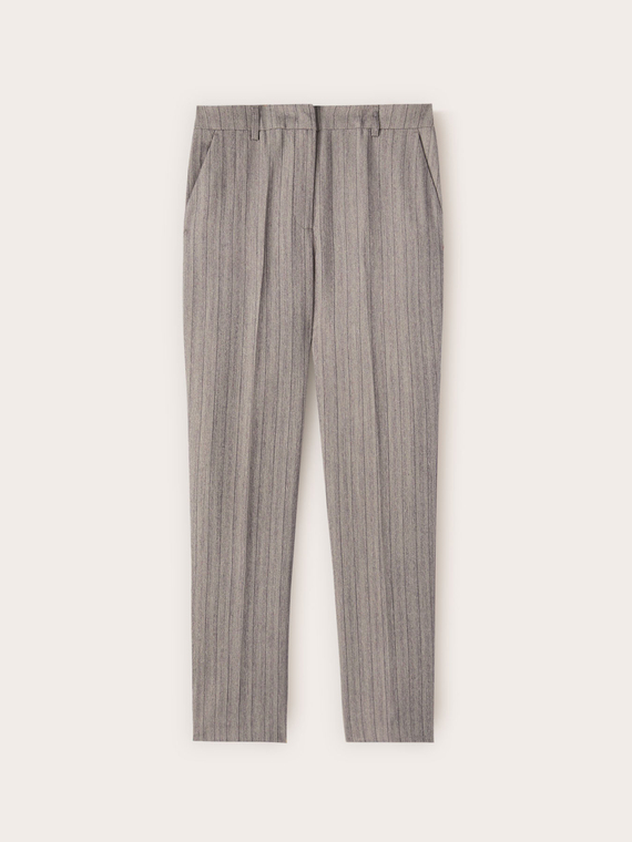 Regular pinstripe trousers