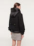 Short trapeze coat with inner down image number 1