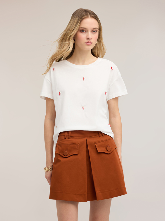 T-shirt en jersey avec broderies
