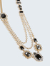 Multi-strand necklace with gemstones image number 1