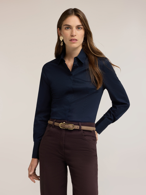 Chemise en popeline de coton