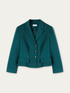 Short Milano-stitch blazer image number 3