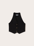 Gilet corto in poliviscosa image number 4