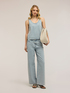 Palazzo-Jeans mit Kristallen image number 0