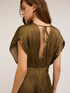 Vestito lungo in satin plissé image number 3