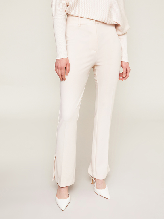 Flare trousers with split