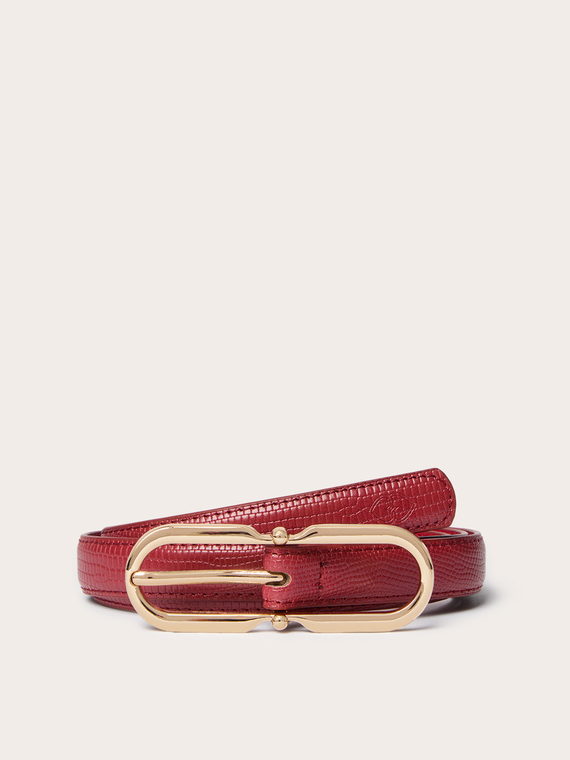 Ceinture l&eacute;zard avec boucle
