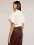 Oversize-Pullover mit Zopfmuster und R&uuml;schen image number 1