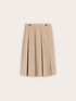 Cotton blend pleated skirt image number 4