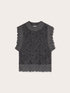 Openwork lace-stitch sweater image number 4