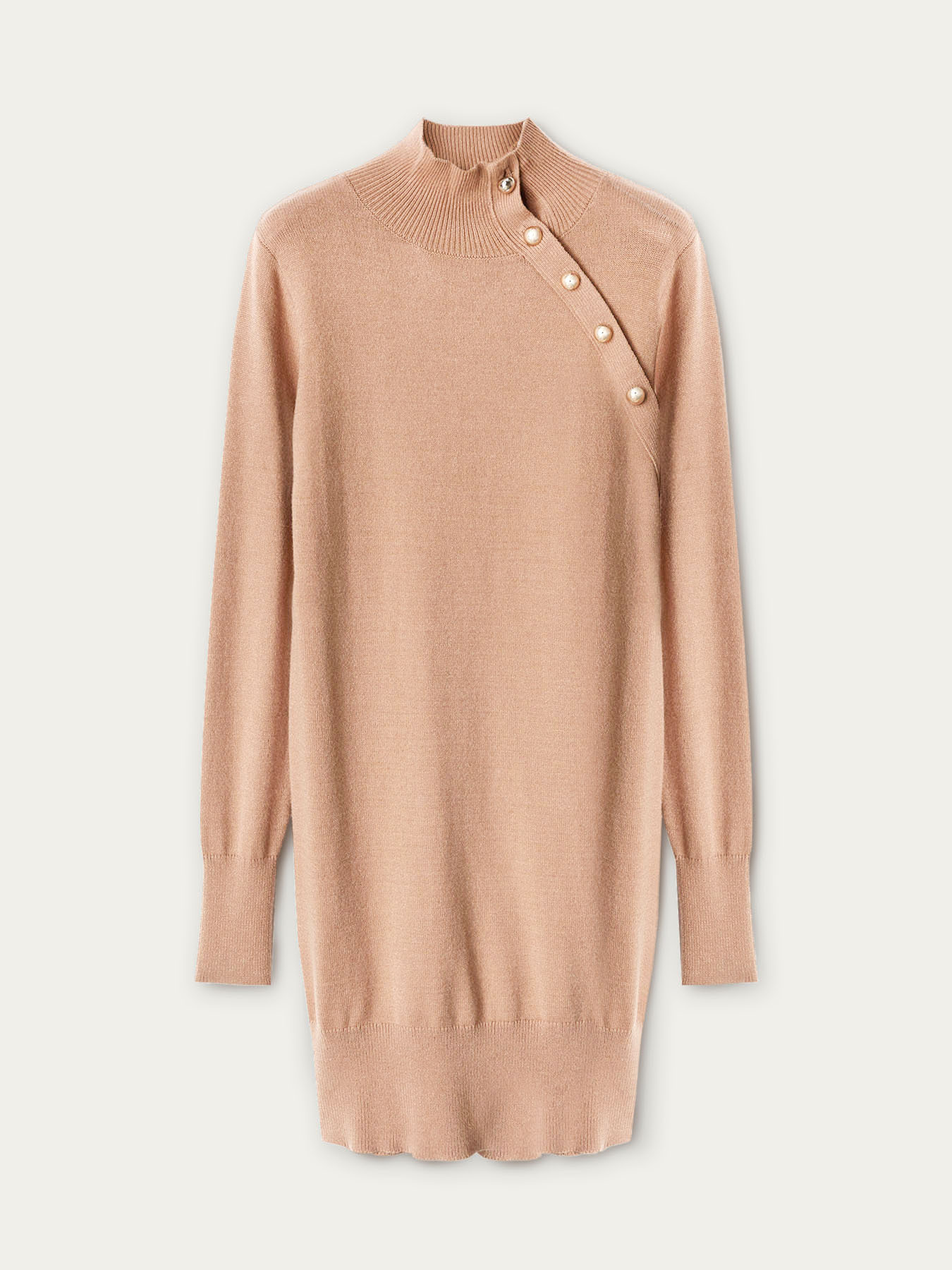 Vestito in maglia con bottoni image number 3