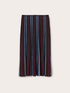 Jupe &agrave; rayures en maille lurex pliss&eacute;e image number 4