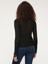 V-neck sweater with lace image number 1