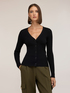Ribbed knit cardigan image number 0