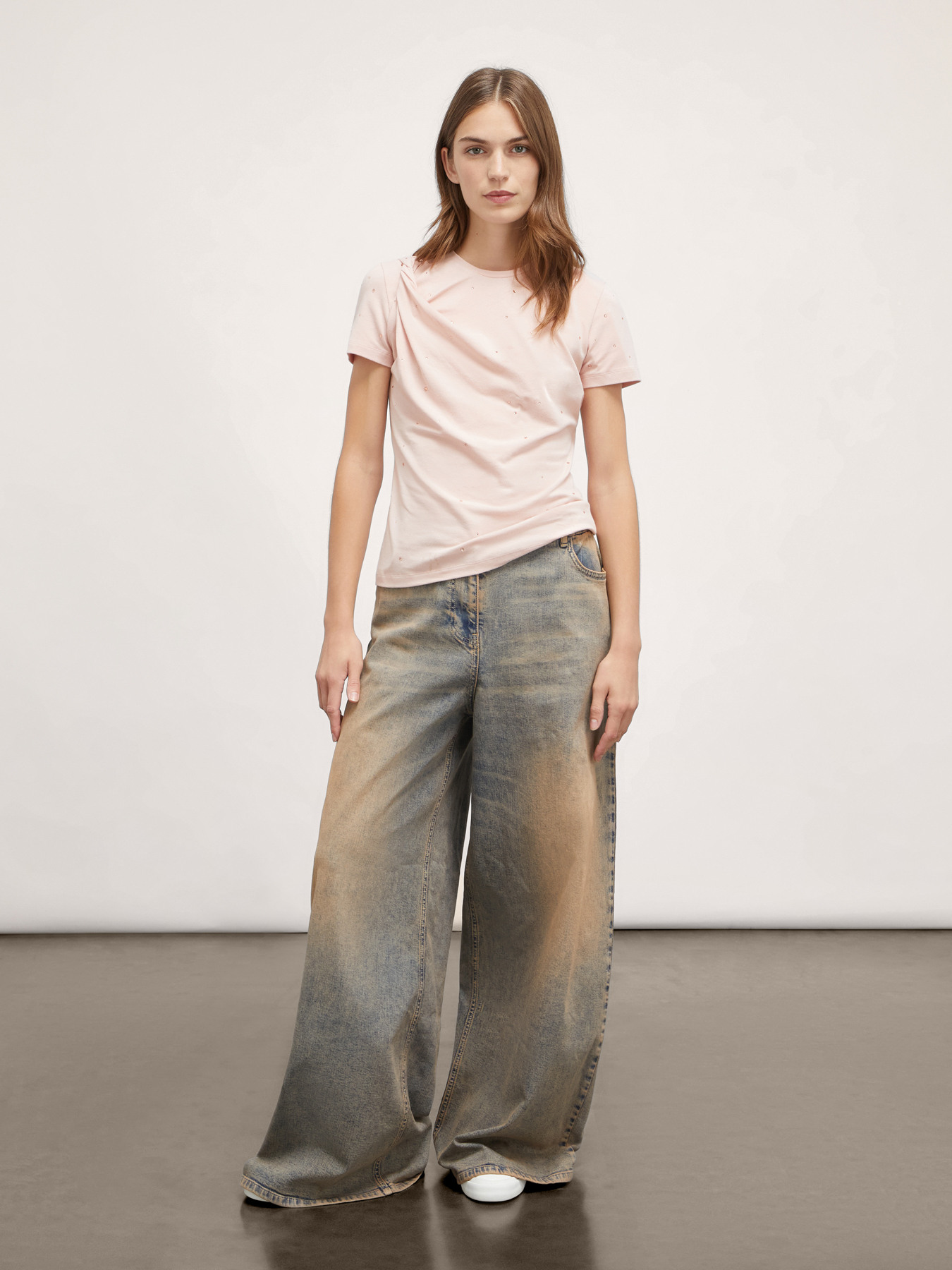 Full rhinestones T-shirt image number 3