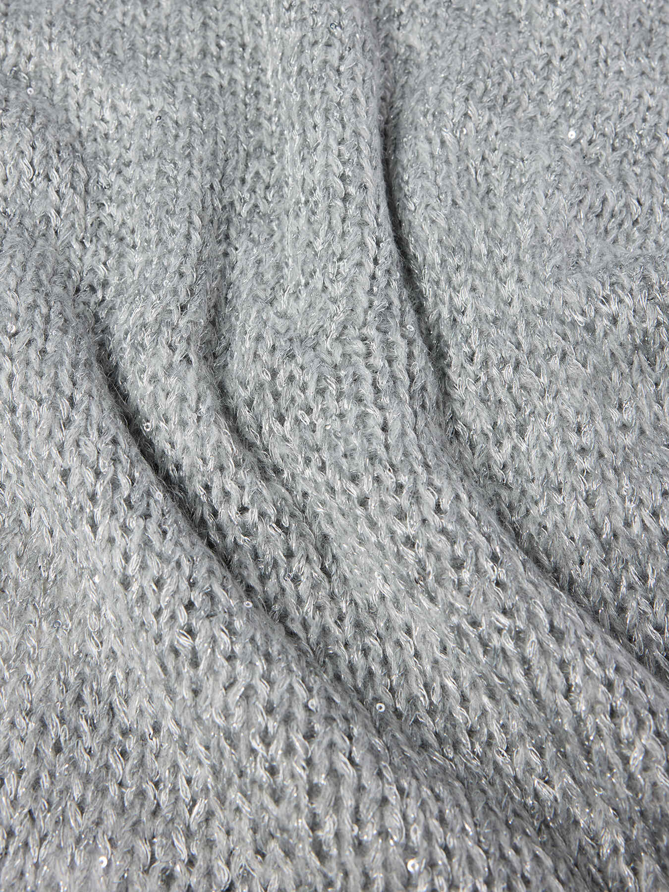 Scarf and hat set in sequined wool blend image number 3