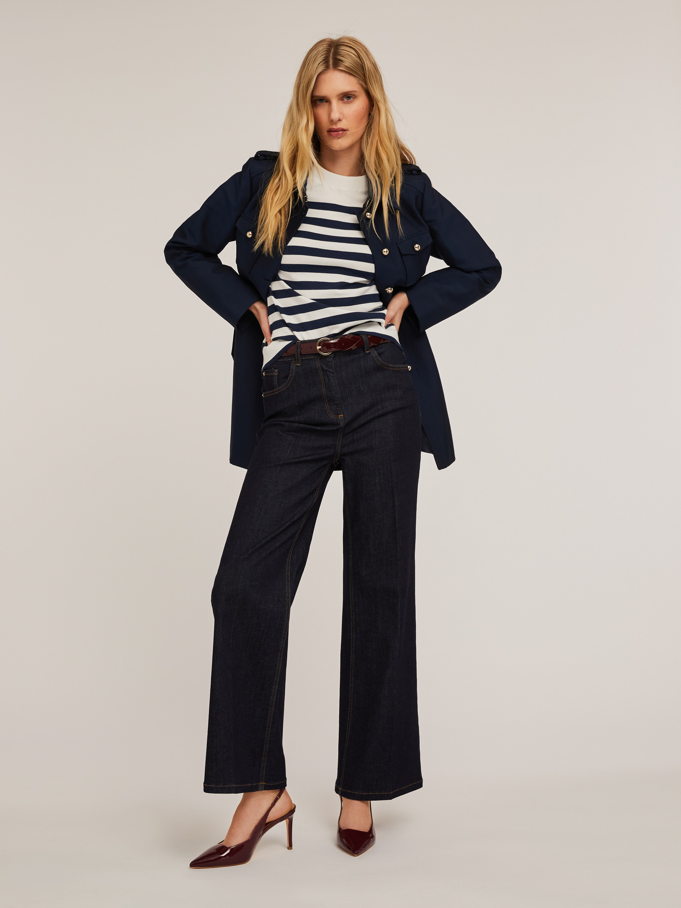 Striped knit pullover image number 3