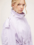 Short wind jacket with drawstring at the waist image number 2