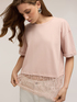 T-Shirt mit Spitzeneinsatz image number 2