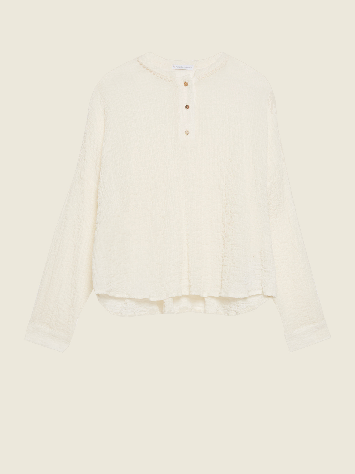 Blusa con scollo serafino image number 3