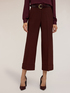 Cropped crepe trousers image number 2