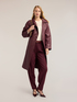 Belted glossy trench coat with buckle image number 2