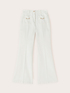 Cotton drill flare pants image number 4