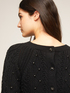 Pullover mit Zopfmuster und Kristallsteinen image number 3