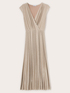 Midi lurex dress with pleated skirt image number 4
